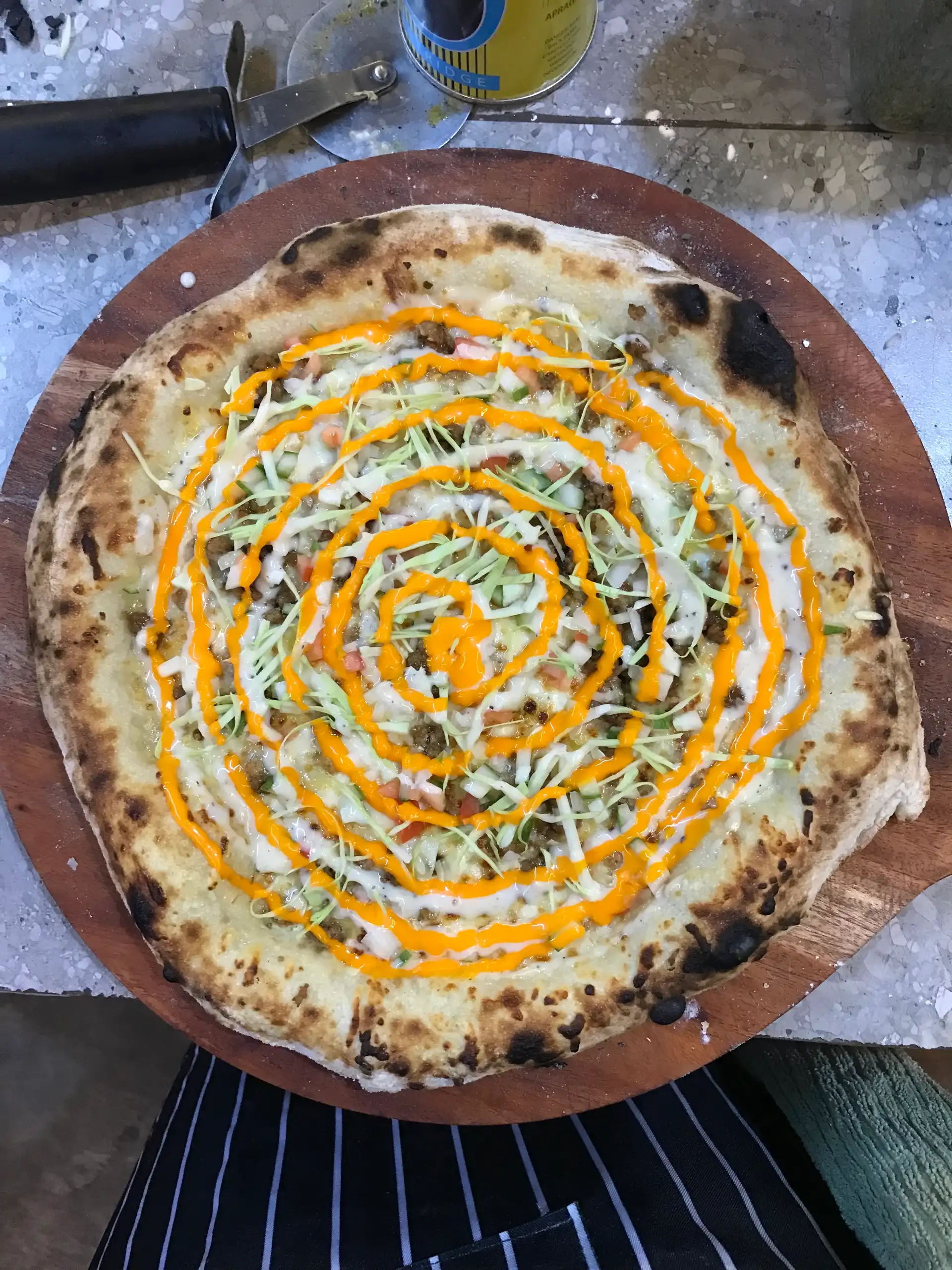 Shawarma Pizza (Neapolitan Pizza)