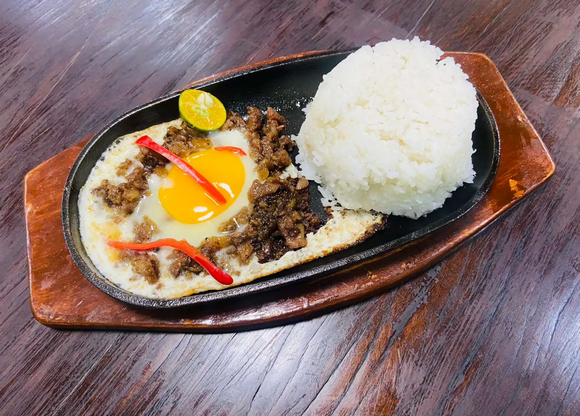 SISIG WITH RICE