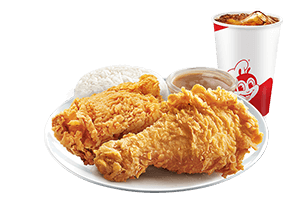 C6 2-pcs Chicken Joy w/ Rice and Drink