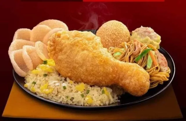 Chinese Style Fried Chicken Lauriat (with Drink)
