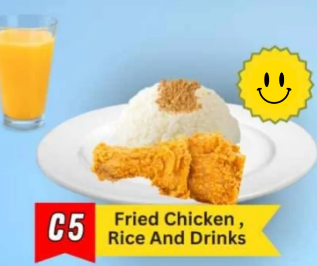 C5 - Fried Chicken, Rice and Drinks
