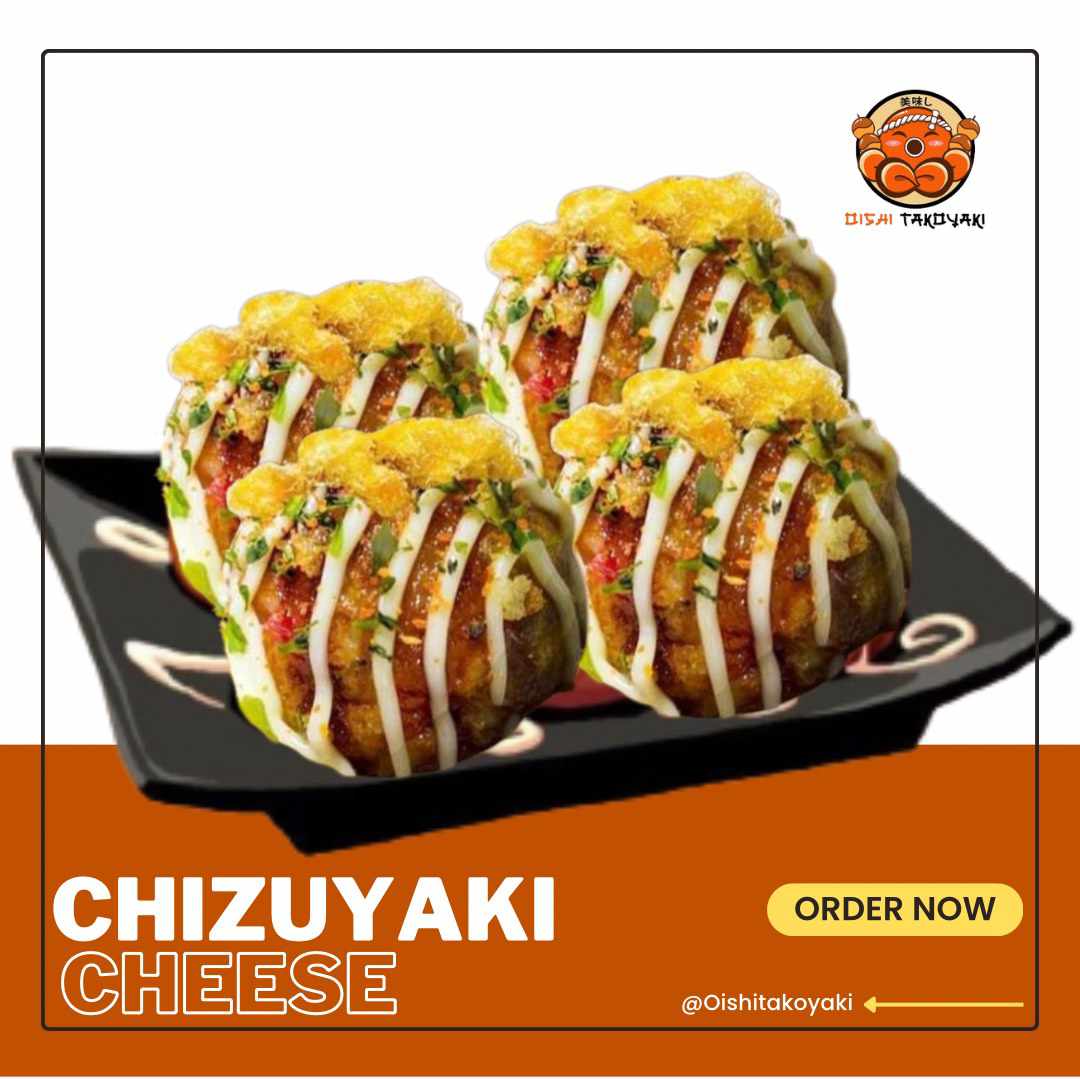 Chizuyaki Cheese Flavor Takoyaki - 4 pcs