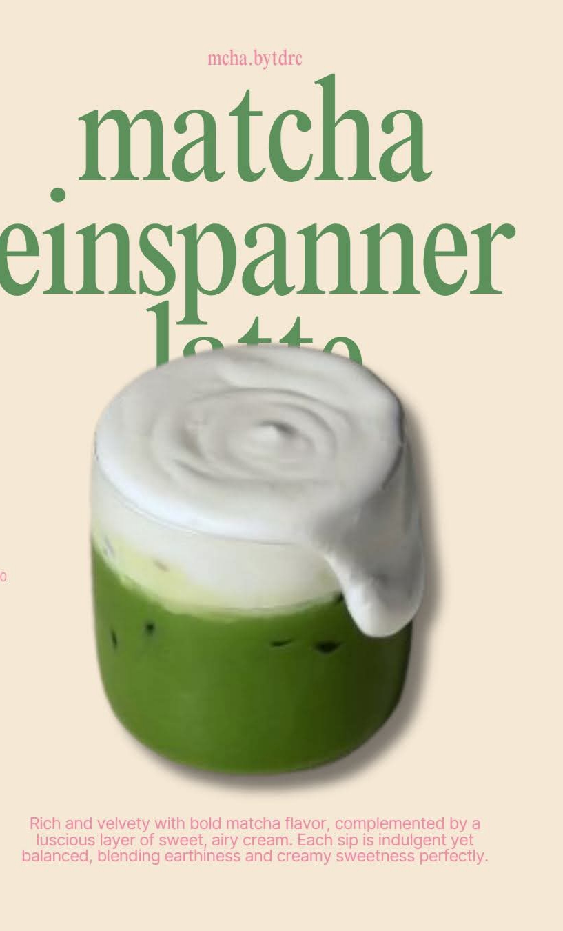 Einspanner Matcha Latte