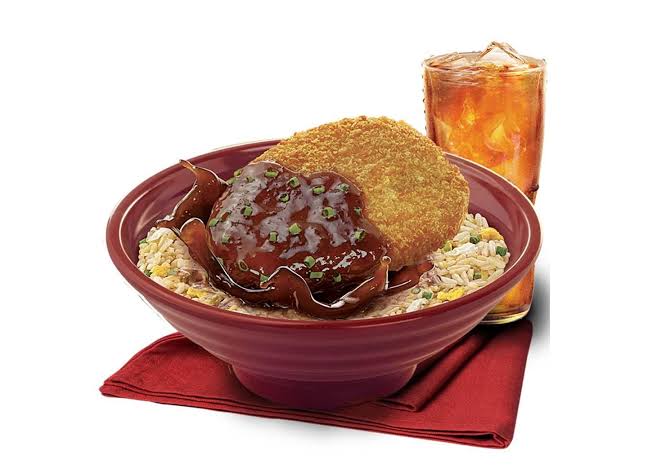 Chicken Chop with Egg Fried Rice (with Drink)