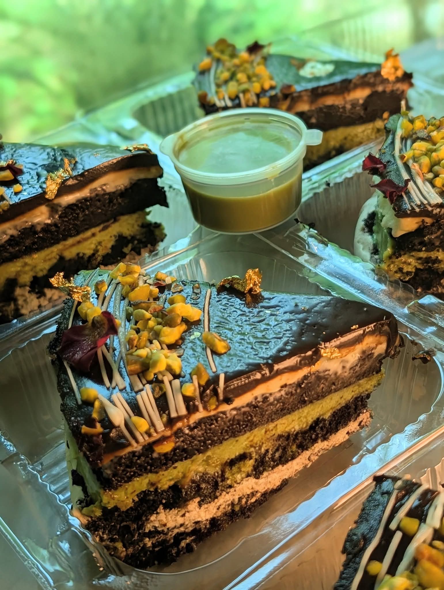 Pistachio Kataifi Cake Slices