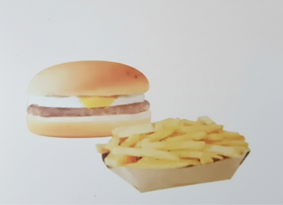G3- 1 Egg Burger & Fries (Small)
