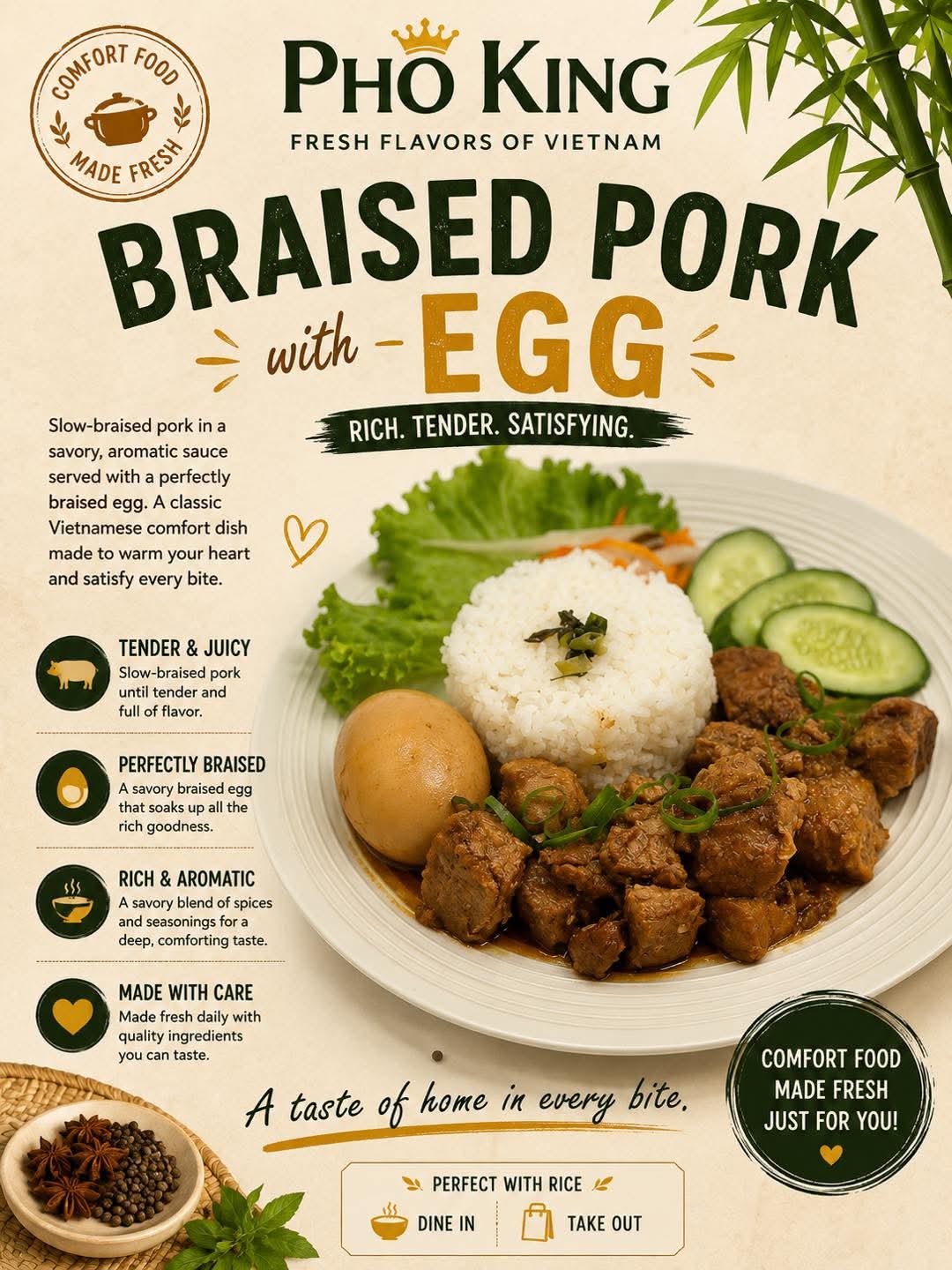 Braised Pork with Egg