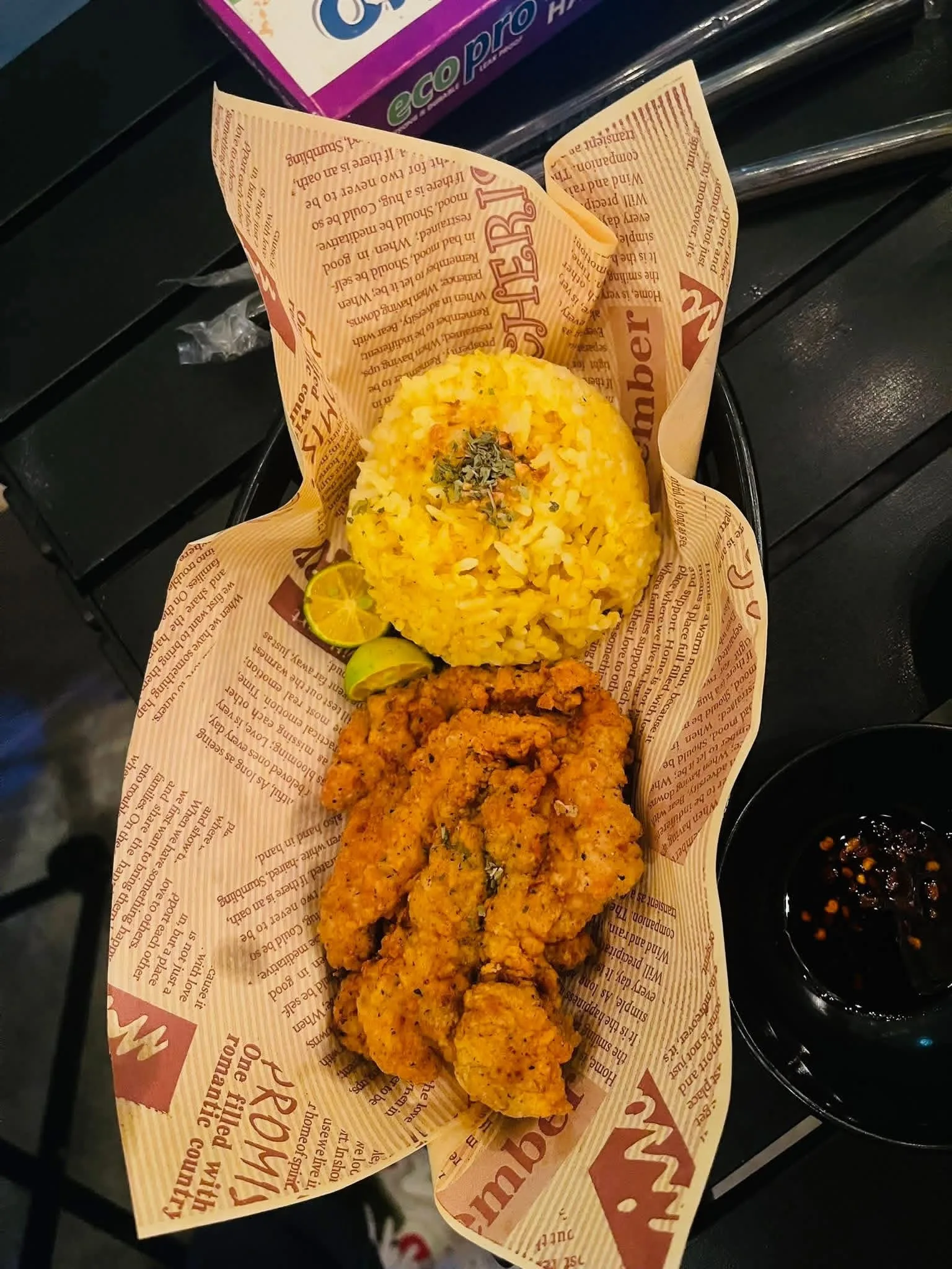 Chicken Tenders with Java Rice