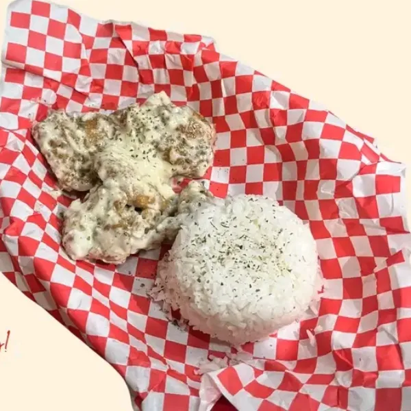 BONELESS CHIX  4PCS. W/ RICE
