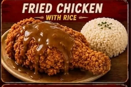 Fried Chicken with Rice