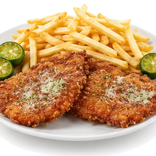 2 pcs Schnitzel with French Fries