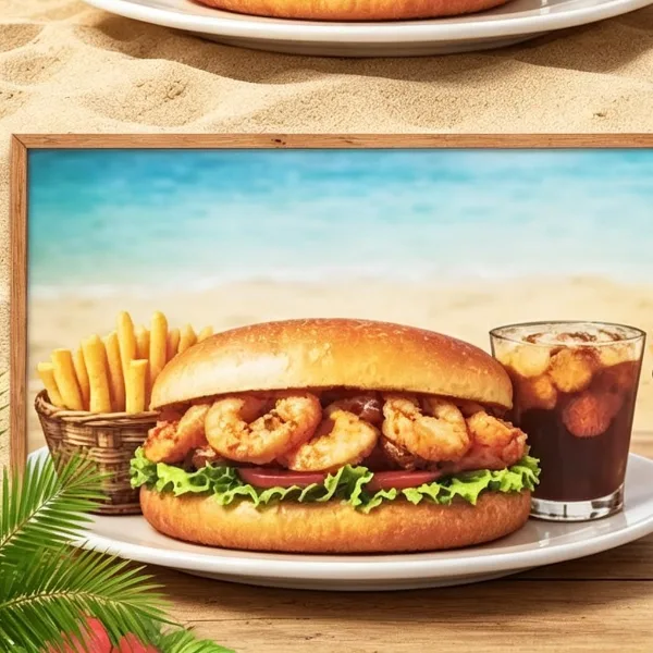 Shrimp Po Boy (Burger)