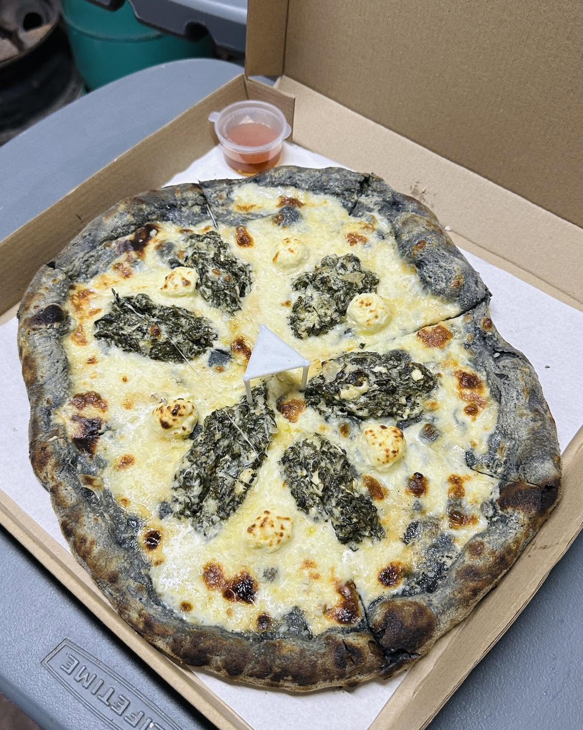 Creamy Spinach Pizza