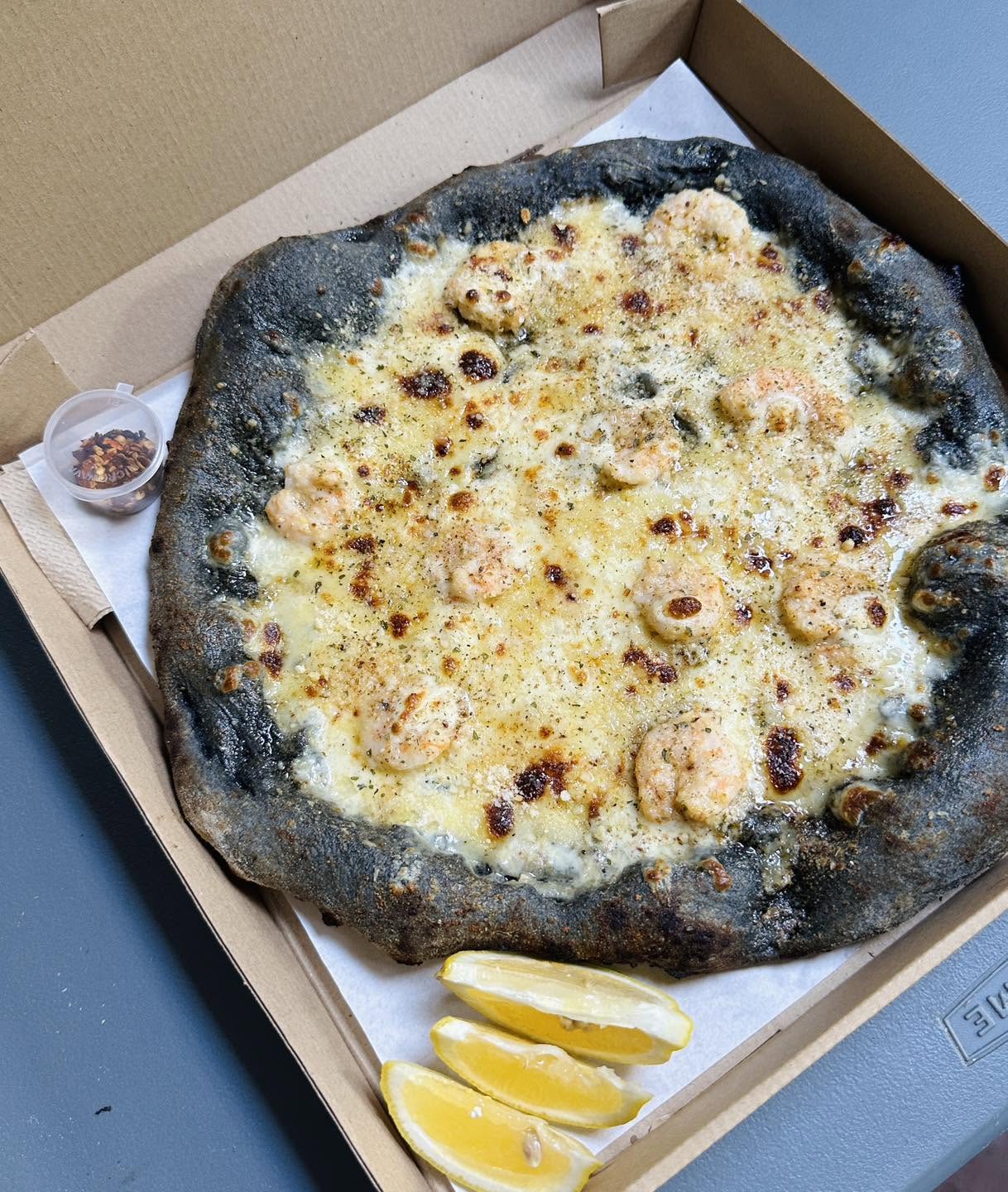 Shrimp Scampi Pizza