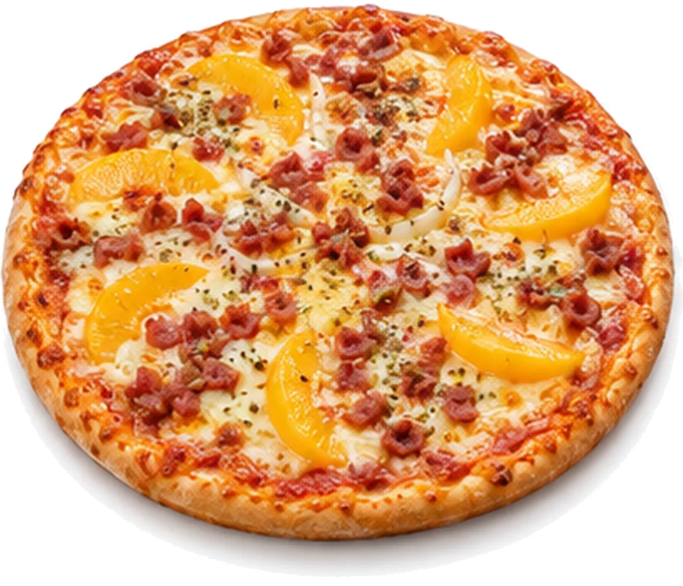 Peaches & Bacon Pizza