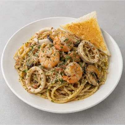 Seafood Aglio Olio